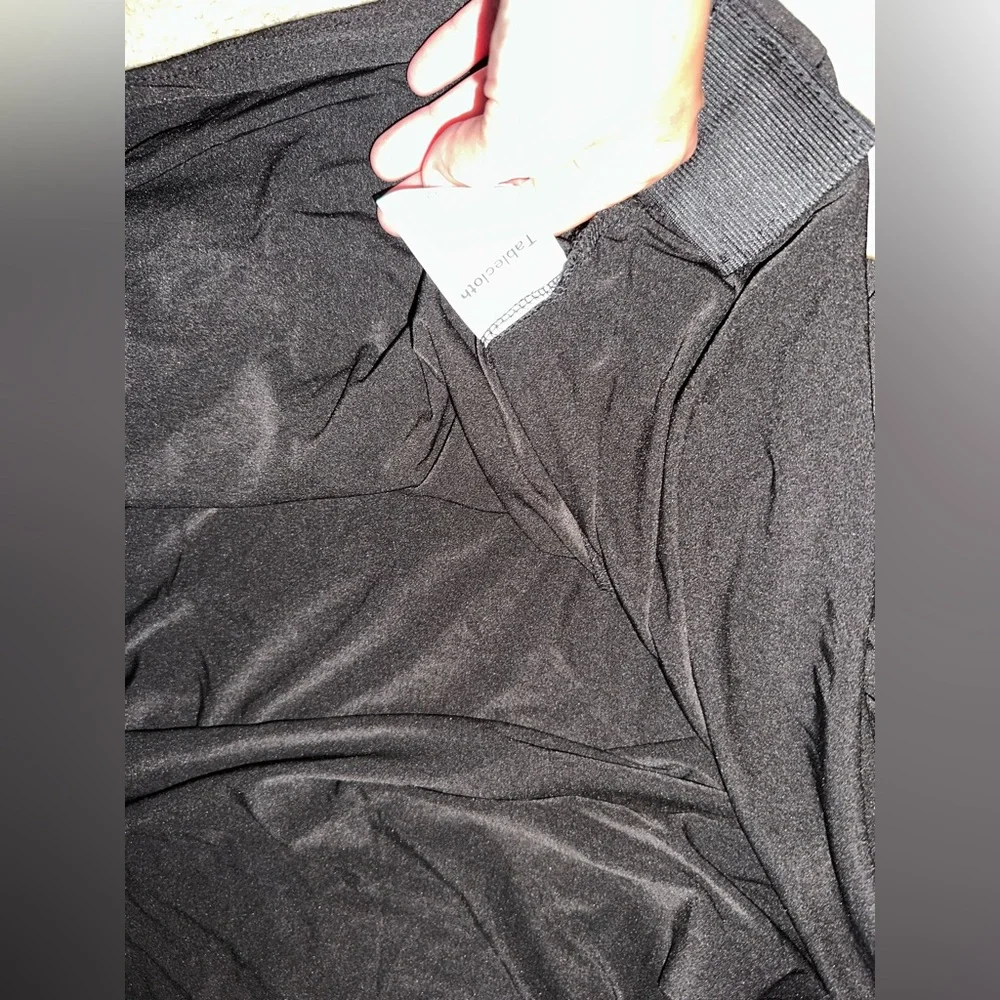 Black table cover